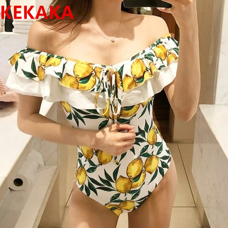 Kekaka 2019 Ƽ ڸ  Ʈ ǽ    ÷     monokini bathing suits M-XL